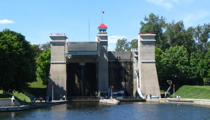 Peterborough Lift Lock - lower reach